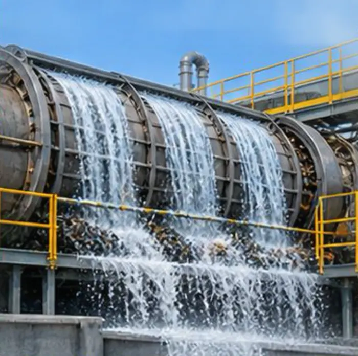 Rotary drum washer